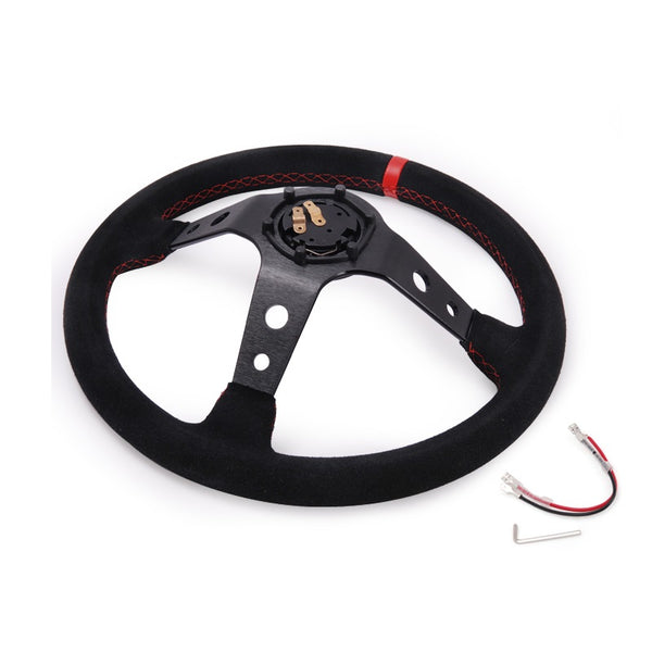 Suede Leather Steering Wheel